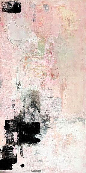JULIANE SOMMER | Rising rose | 70 x 140 cm