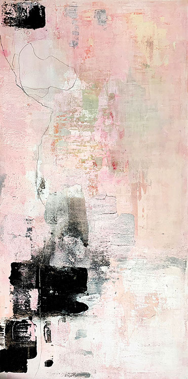 JULIANE SOMMER | Rising rose | 70 x 140 cm